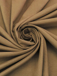 Camel Brown 100% Polyester Suede Suiting 54W