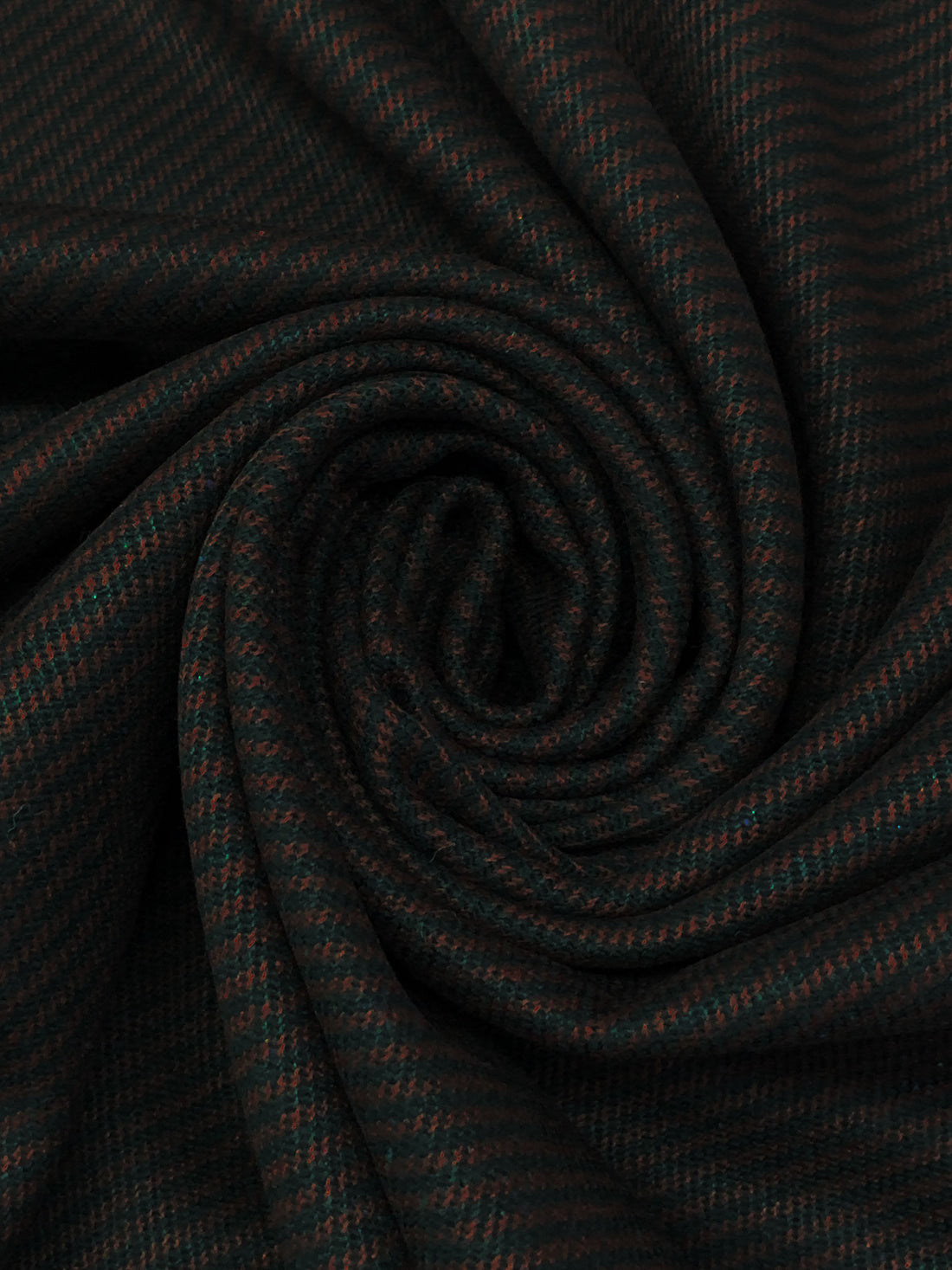 Dark Regal Red/Onyx Black Polyester/Wool Twill Weave Coating 58W