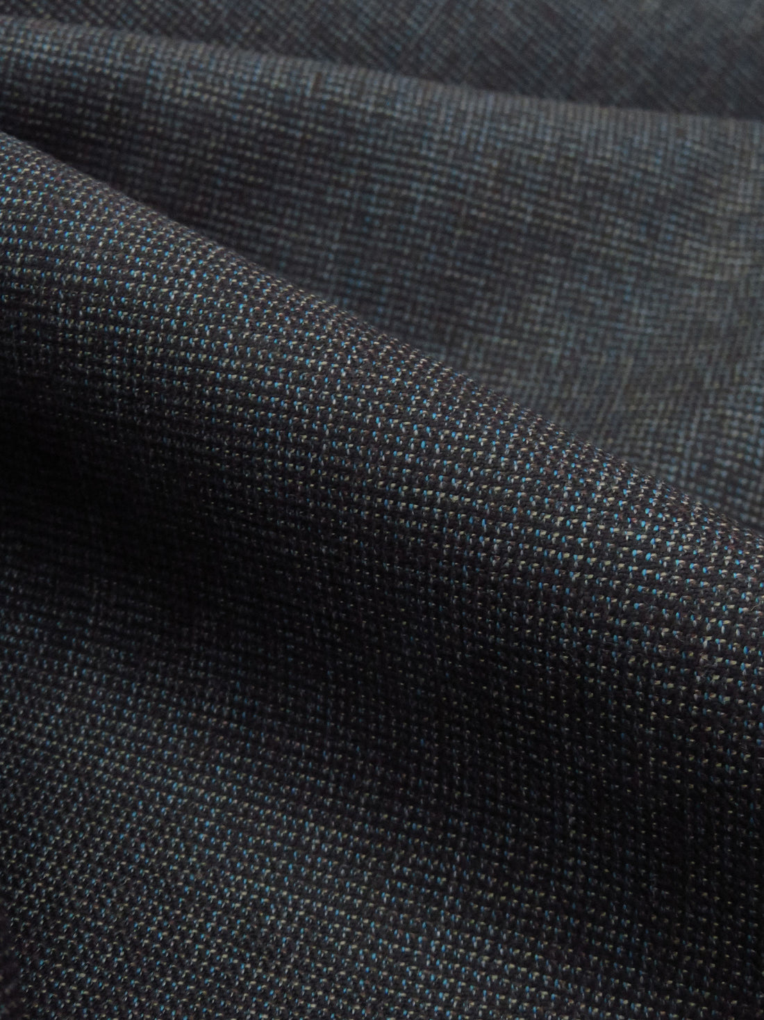 Iron Gray/Cerulean/Brown Bear/Multi 100% Worsted Wool Tweed Plain Weave Suiting 60W