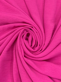 Royal Pink Polyester/Lycra Washed-Look Stretch Blouse Weight Woven - NY Designer - 58W