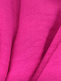 Royal Pink Polyester/Lycra Washed-Look Stretch Blouse Weight Woven - NY Designer - 58W