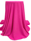 Royal Pink Polyester/Lycra Washed-Look Stretch Blouse Weight Woven - NY Designer - 58W