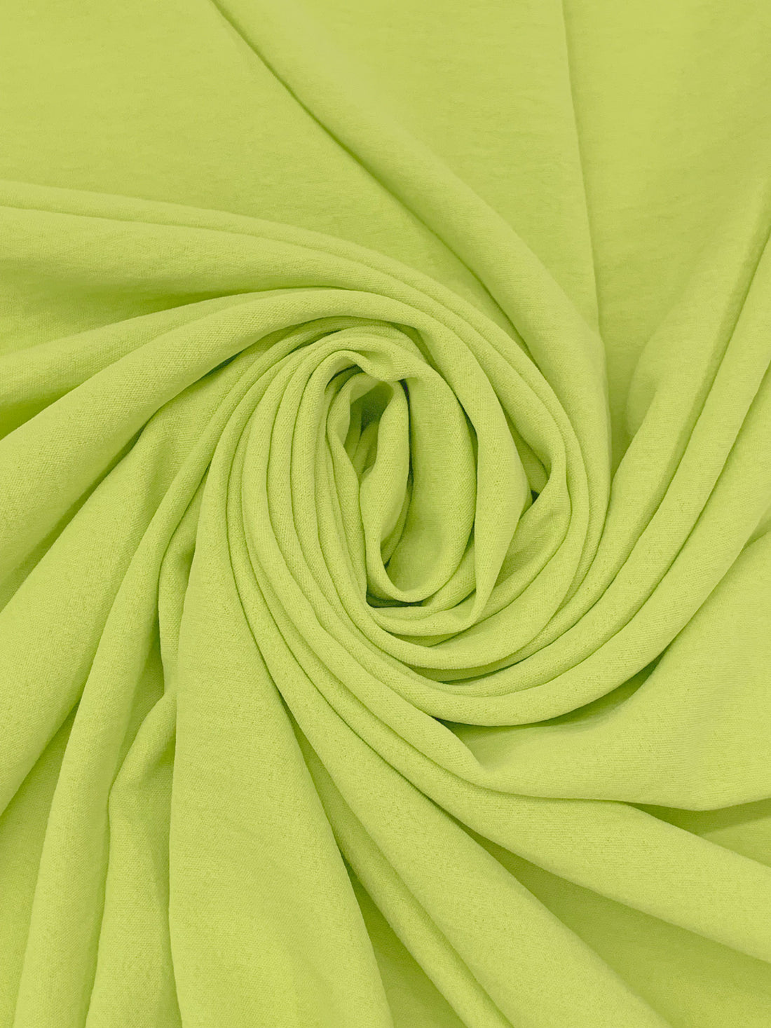 Soft June Bud Green Polyester/Lycra Washed-Look Stretch Blouse Weight Woven - NY Designer - 56W