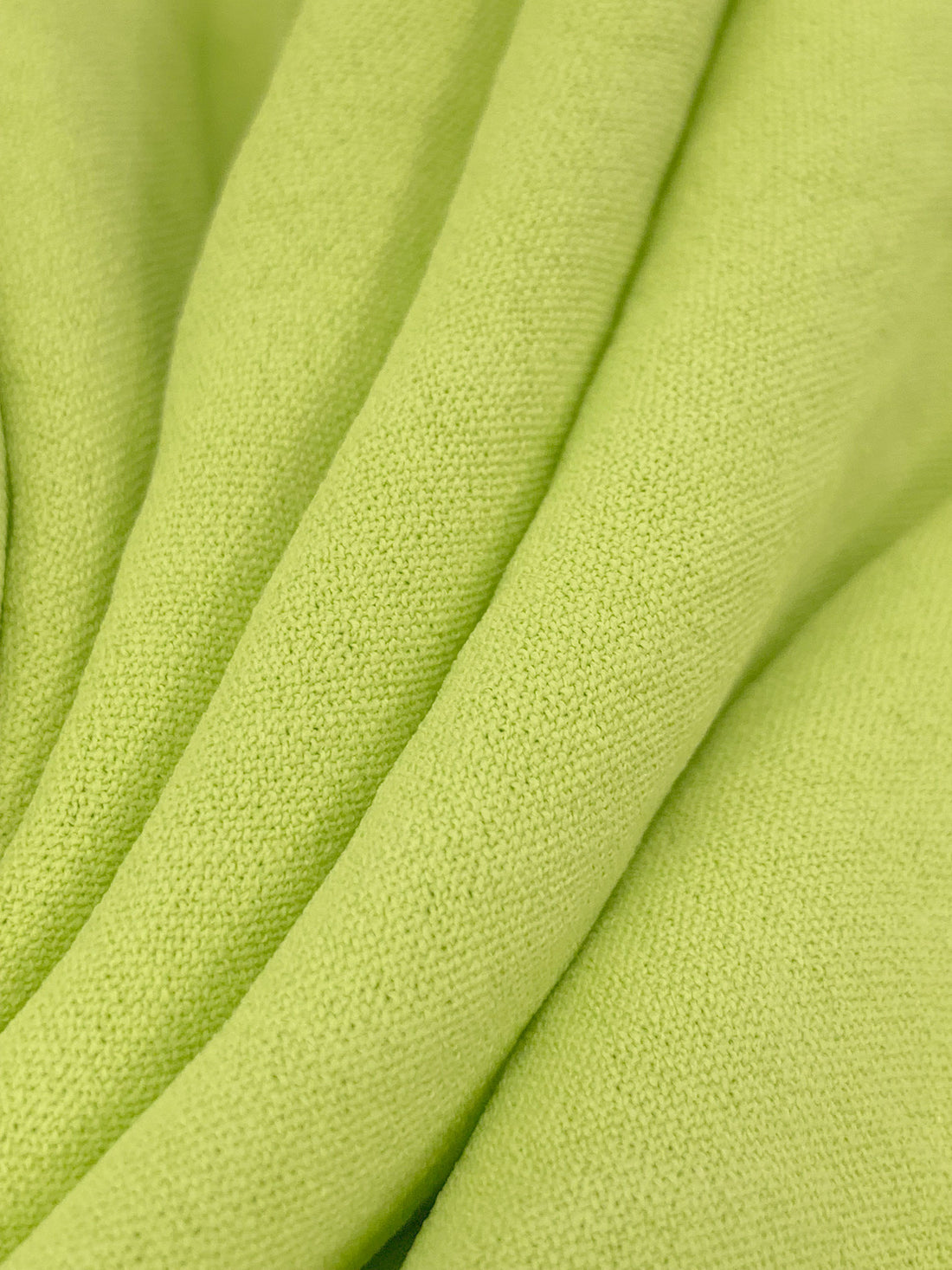 Soft June Bud Green Polyester/Lycra Washed-Look Stretch Blouse Weight Woven - NY Designer - 56W