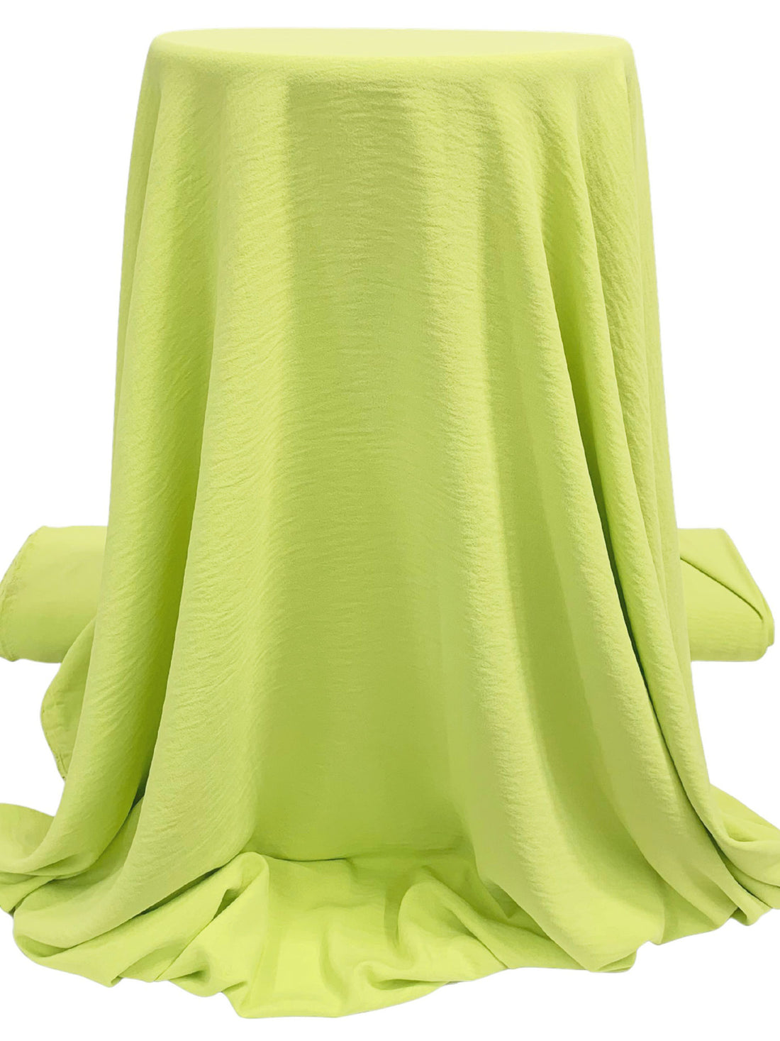 Soft June Bud Green Polyester/Lycra Washed-Look Stretch Blouse Weight Woven - NY Designer - 56W