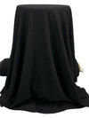 Black Linen/Cotton Laundered Linen Shirt Weight Woven - NY Designer - 52W