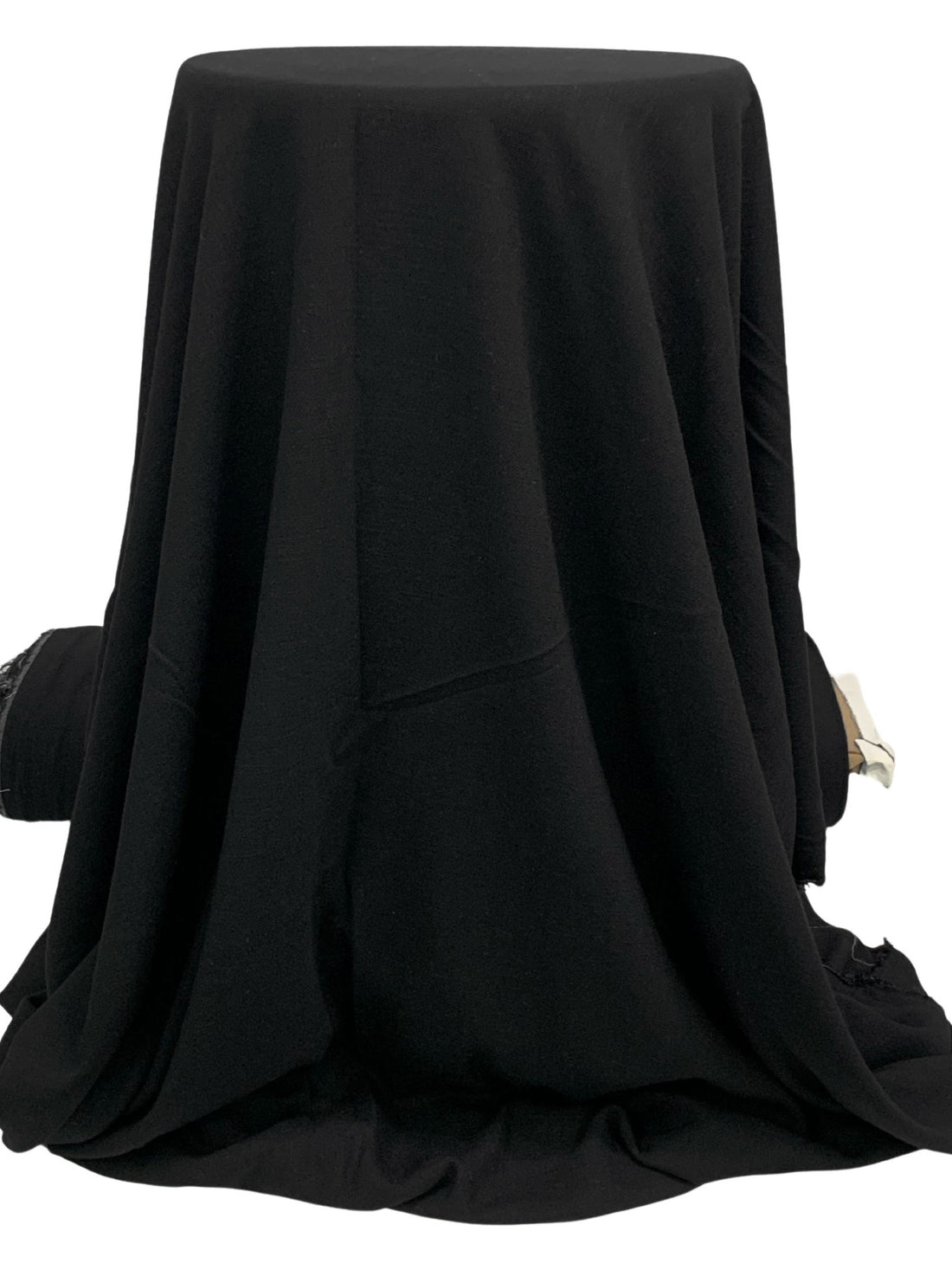 Black Linen/Cotton Laundered Linen Shirt Weight Woven - NY Designer - 52W