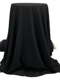 Black Linen/Cotton Laundered Linen Shirt Weight Woven - NY Designer - 52W