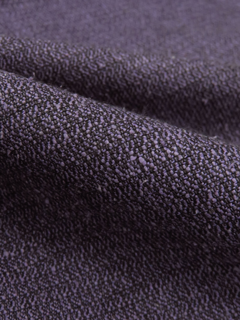 Deep Lilac/Black Cotton/Wool Twill Suiting 60W