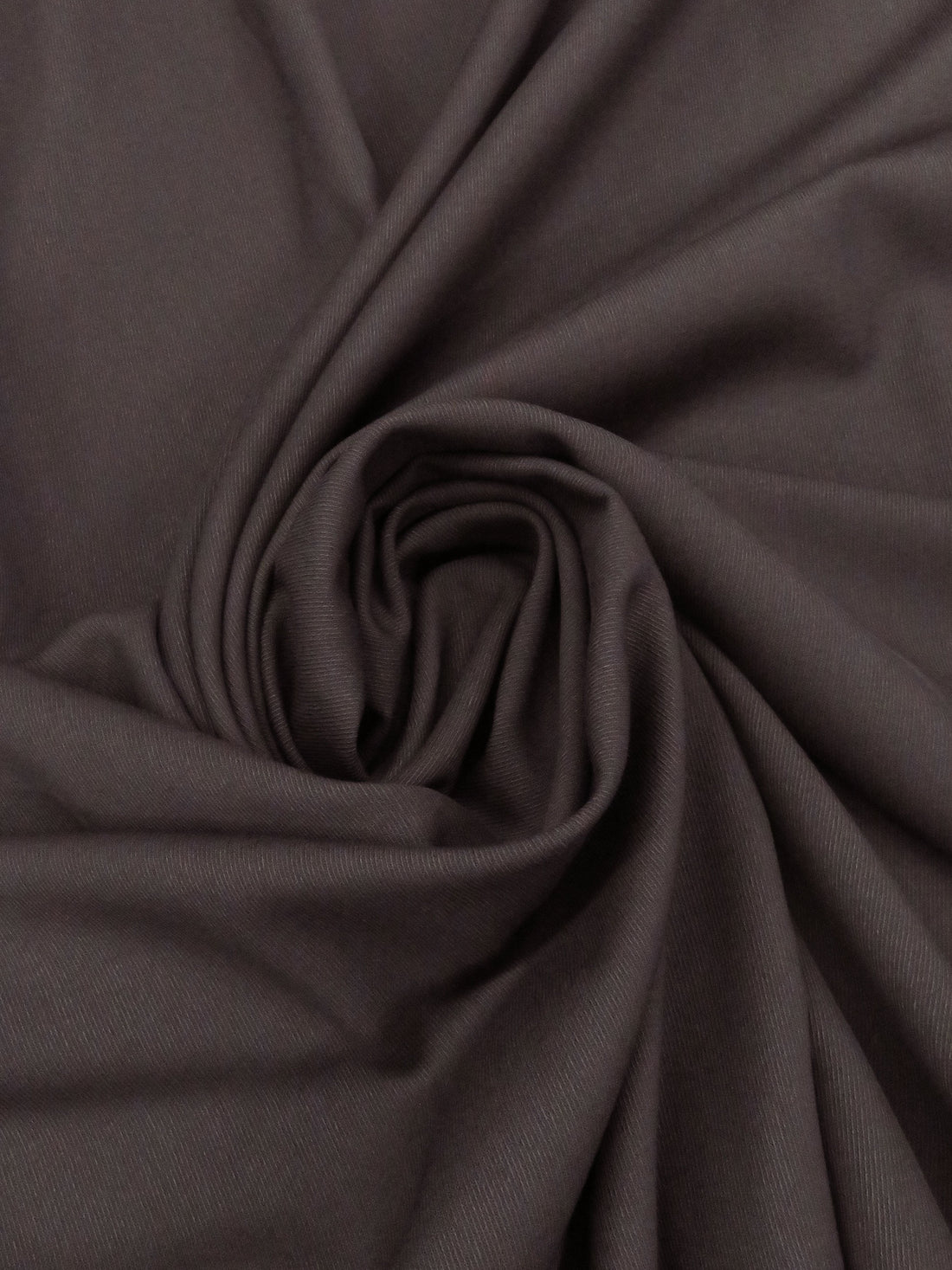 Muted Baked Plum Brown Worsted Wool/Nylon Fine Tricotine Suiting 58W