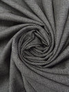 Black/Dark Gray/Almond 100% Worsted Wool Micro Houndstooth Suiting 60W