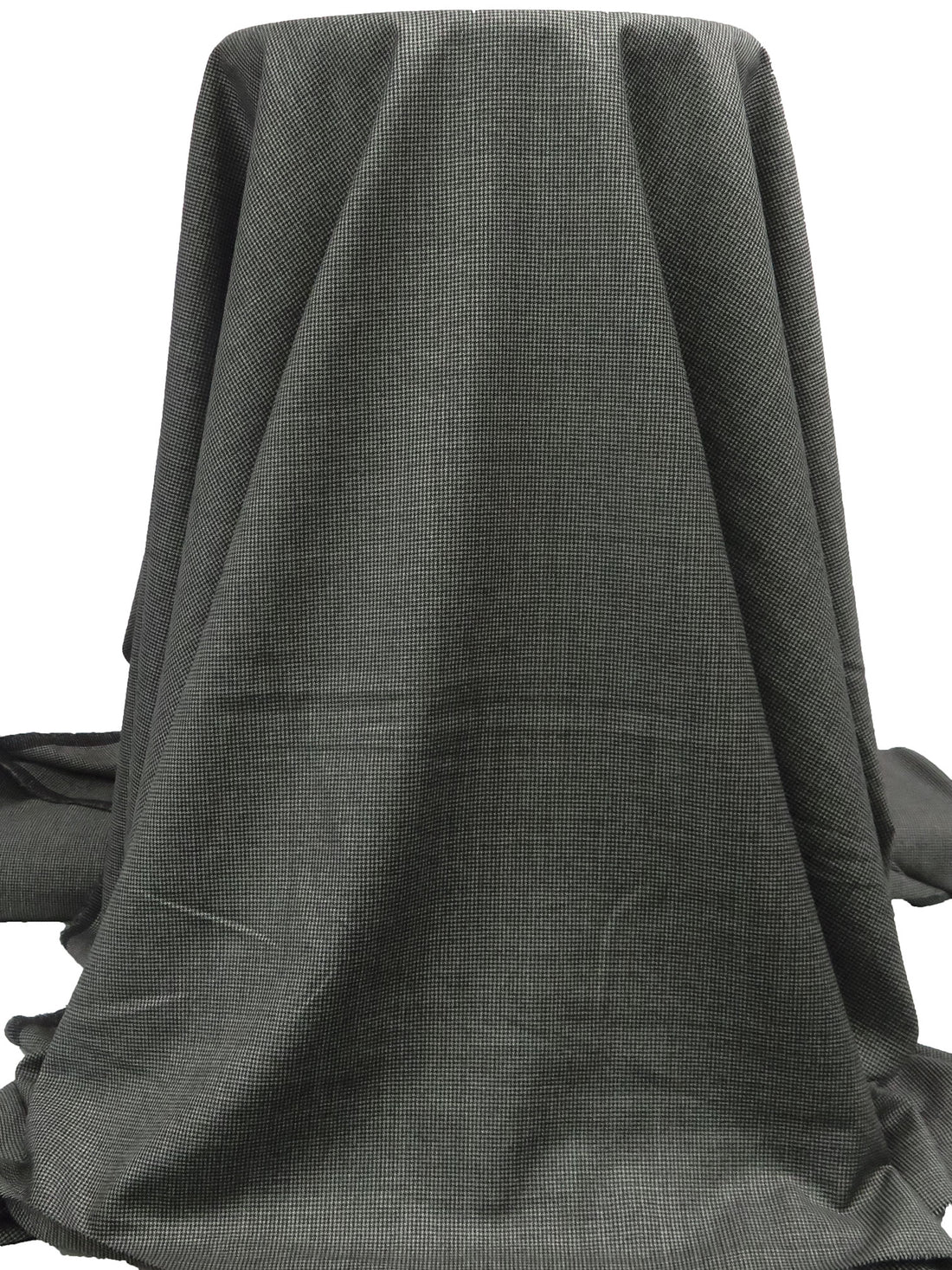 Black/Dark Gray/Almond 100% Worsted Wool Micro Houndstooth Suiting 60W
