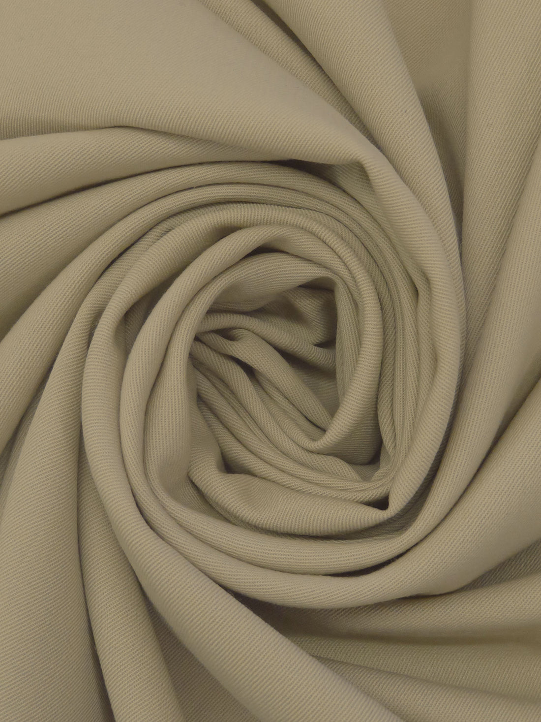 Beige Peul 100% Worsted Wool Gabardine Suiting 58W