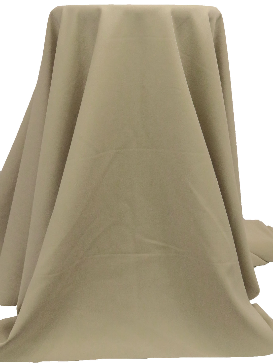Beige Peul 100% Worsted Wool Gabardine Suiting 58W