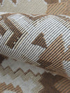 Biscuit Brown/White/Sandstone/Multi Polyester/Cotton Overlapping Southwest Design Tapestry Upholstery Fabric 57W