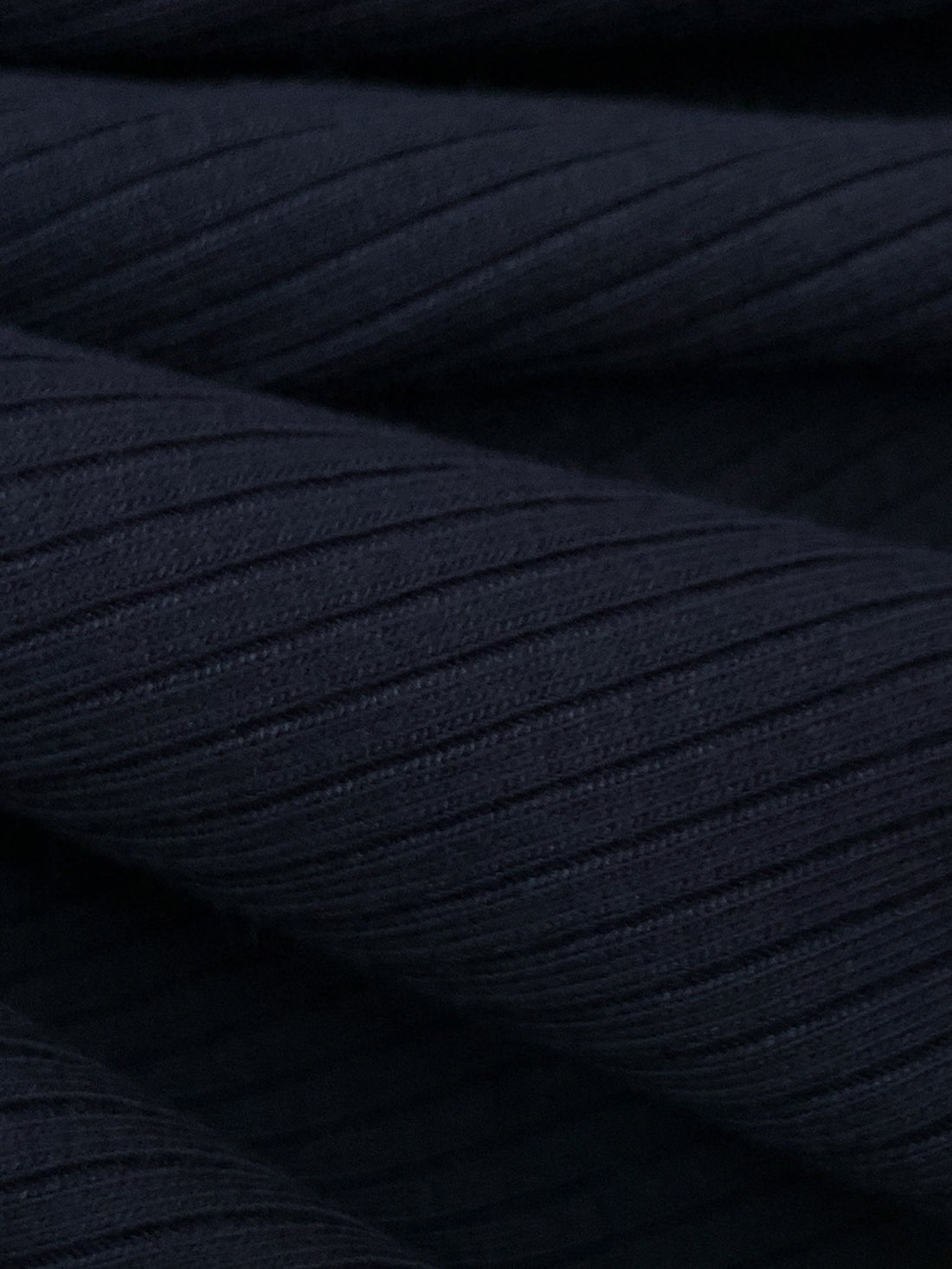Navy Rayon/Lycra 3x1 Rib Knit - NY Designer - 56W