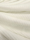Off-White Rayon/Lycra 3x1 Rib Knit - NY Designer - 58W