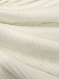 Off-White Rayon/Lycra 3x1 Rib Knit - NY Designer - 58W
