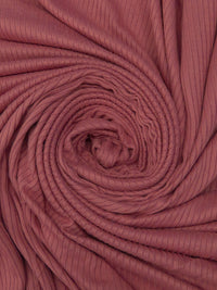 Dark Dusty Rose Polyester/Lycra 3x1 Rib Knit - NY Designer - 54W
