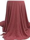 Dark Dusty Rose Polyester/Lycra 3x1 Rib Knit - NY Designer - 54W