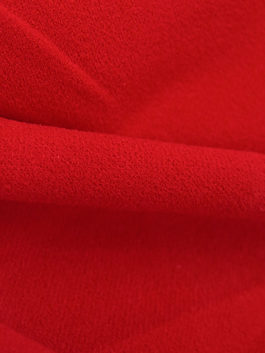 Firetruck Red Polyester/Lycra Crepe Techno Knit - NY Designer - 60W