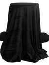 Black Cotton/Polyester/Lycra Stretch Velour Knit 66W