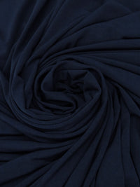 Dark Navy Polyester/Lycra ITY Knit - Famous Dress Designer - 58W