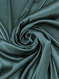 Deep Steel Teal 100% Polyester Charmeuse 58W