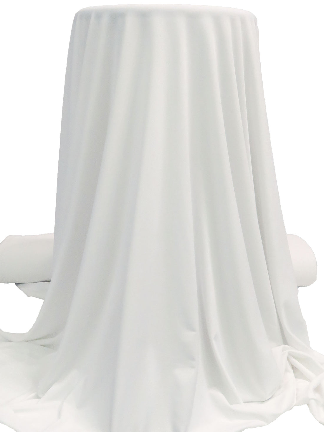 Snow White Polyester/Lycra ITY Knit - NY Designer - 57W
