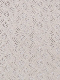 Blush Pink Polyester/Lycra Abstract Design Lace Knit 44W