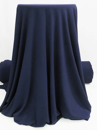 Space Blue Polyester/Lycra ITY Knit - Famous Dress Designer - 58W