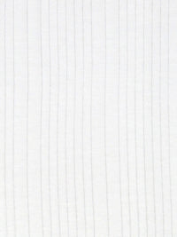 White Cotton/Rayon Vertical Stripe Weave Jersey Knit 42W