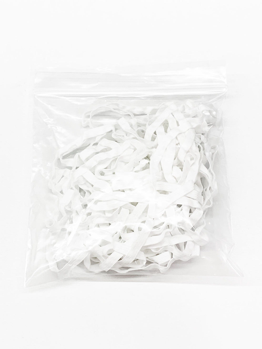 1/4" White Soft Knitted Elastic - 10 Yards