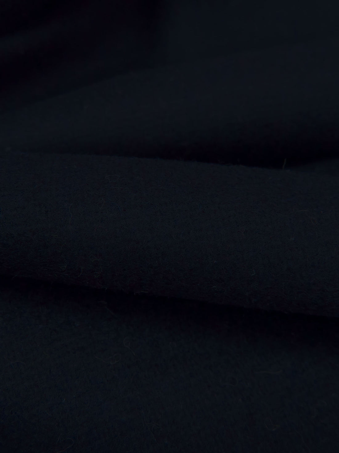 Midnight Blue 100% Wool Flannel Suiting - NY Designer - 59W