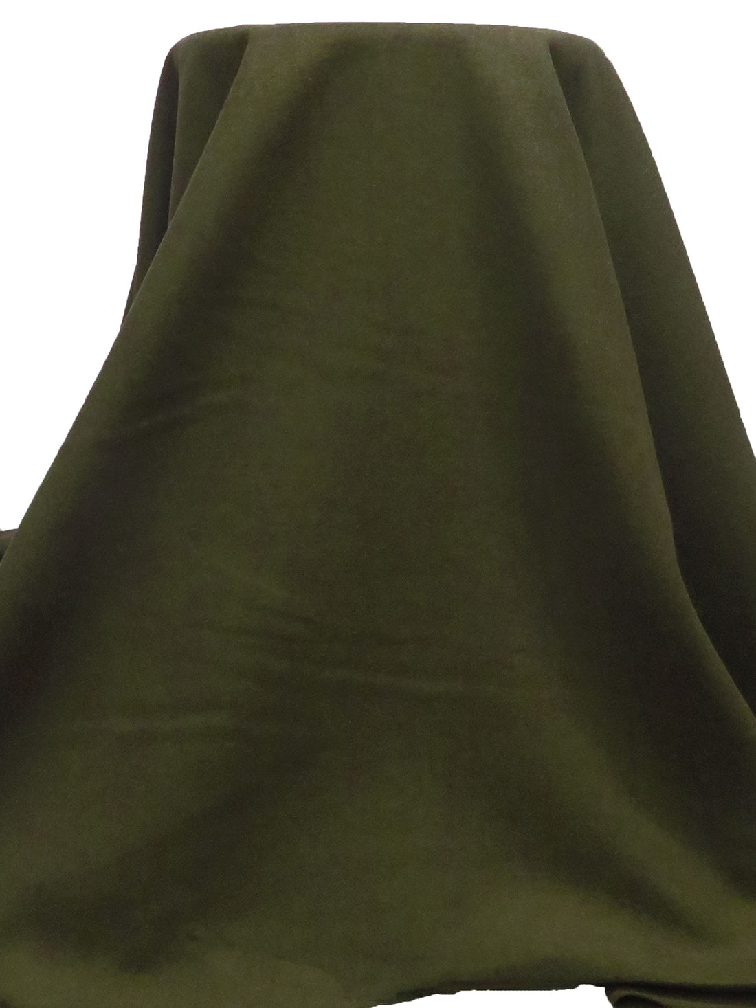 Dark Army Green 100% Wool Melton Coating - NY Designer - 56W