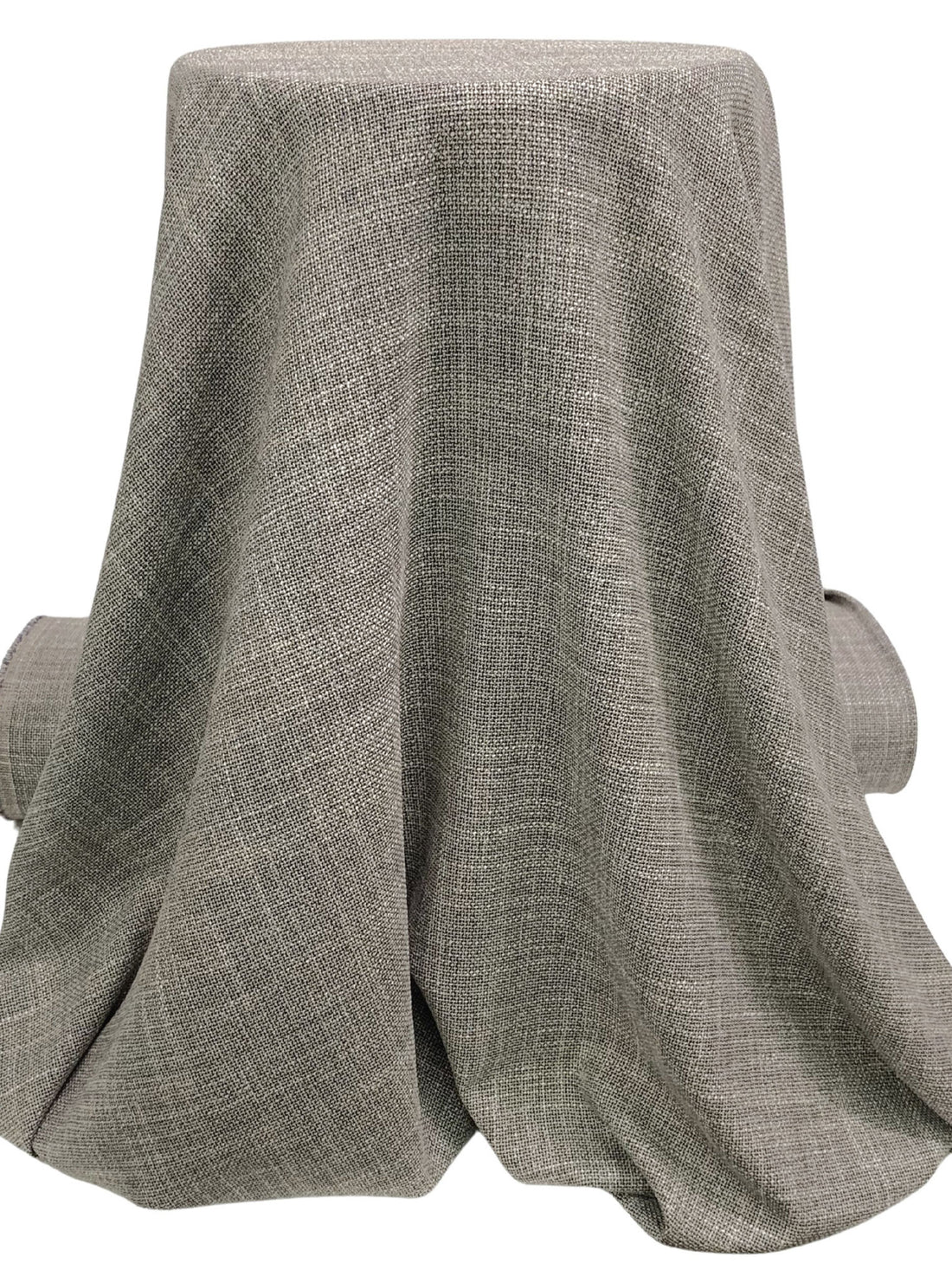 Parchment/Navy 100% Wool Tweed Basketweave Suiting - NY Designer - 56W