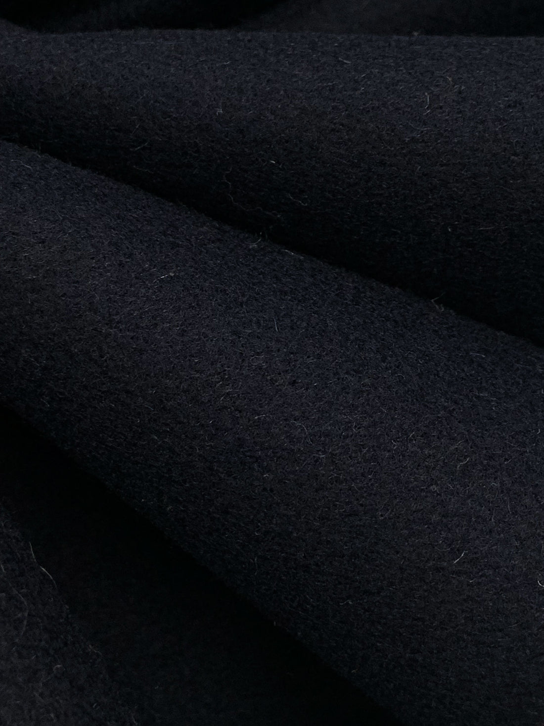 Deep Navy 100% Wool Melton Coating - NY Designer - 58W