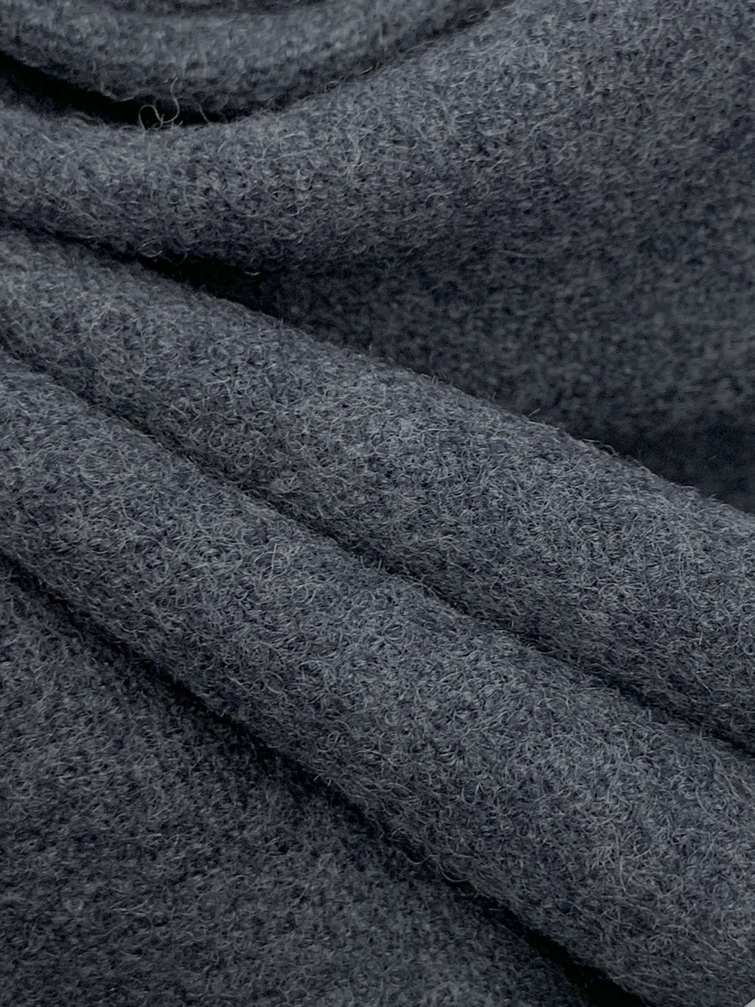 Independence Blue 100% Wool Heathered Flannel Coating - NY Designer - 60W