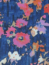 Navy/Magenta/Tiger Orange/Multi 100% Cotton Tie-Dye Floral Bursts Print Voile 56W