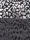 Black/White Polyester/Lycra Animal Jacquard Double Knit - Famous Dress Designer - 54W