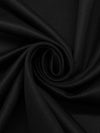 Pitch Black 100% Wool Soft Coating - NY Designer - 56W