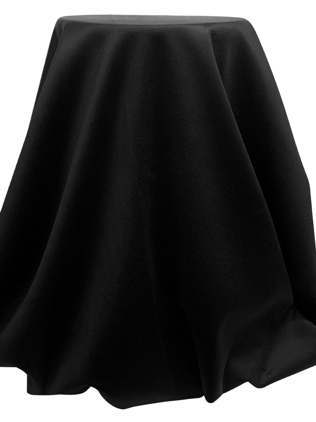 Pitch Black 100% Wool Soft Coating - NY Designer - 56W