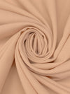 Muted Sandy Peach Worsted Wool/Microfiber Crepe Suiting 60W