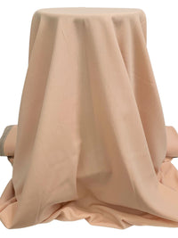 Muted Sandy Peach Worsted Wool/Microfiber Crepe Suiting 60W