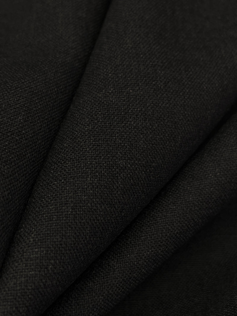 Dark Charcoal/Dim Gray 100% Worsted Wool Plainweave Suiting 60W