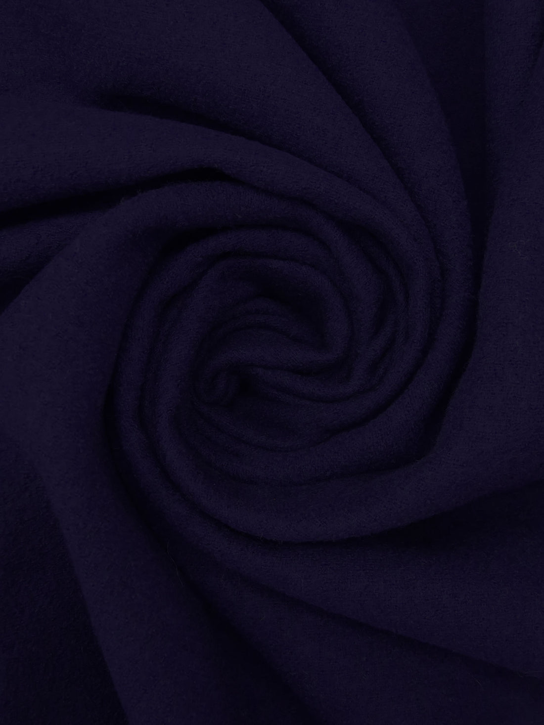 Midnight Blue 100% Wool Felted Crepe Suiting - NY Designer - 56W