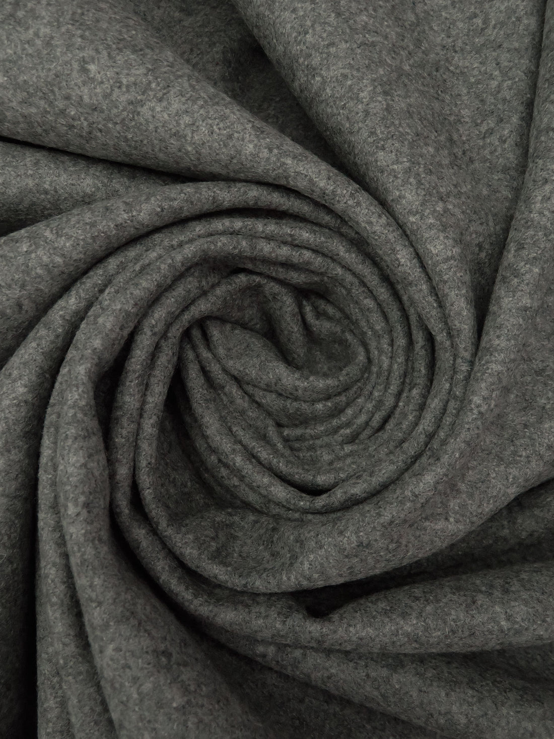 Dim Gray 100% Wool Melton Coating - NY Designer - 56W