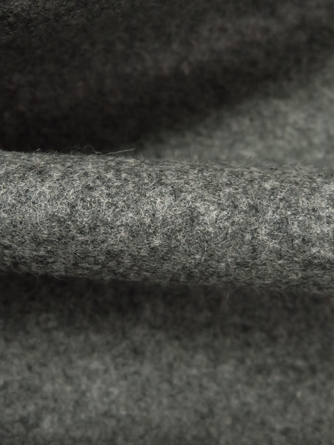 Dim Gray 100% Wool Melton Coating - NY Designer - 56W