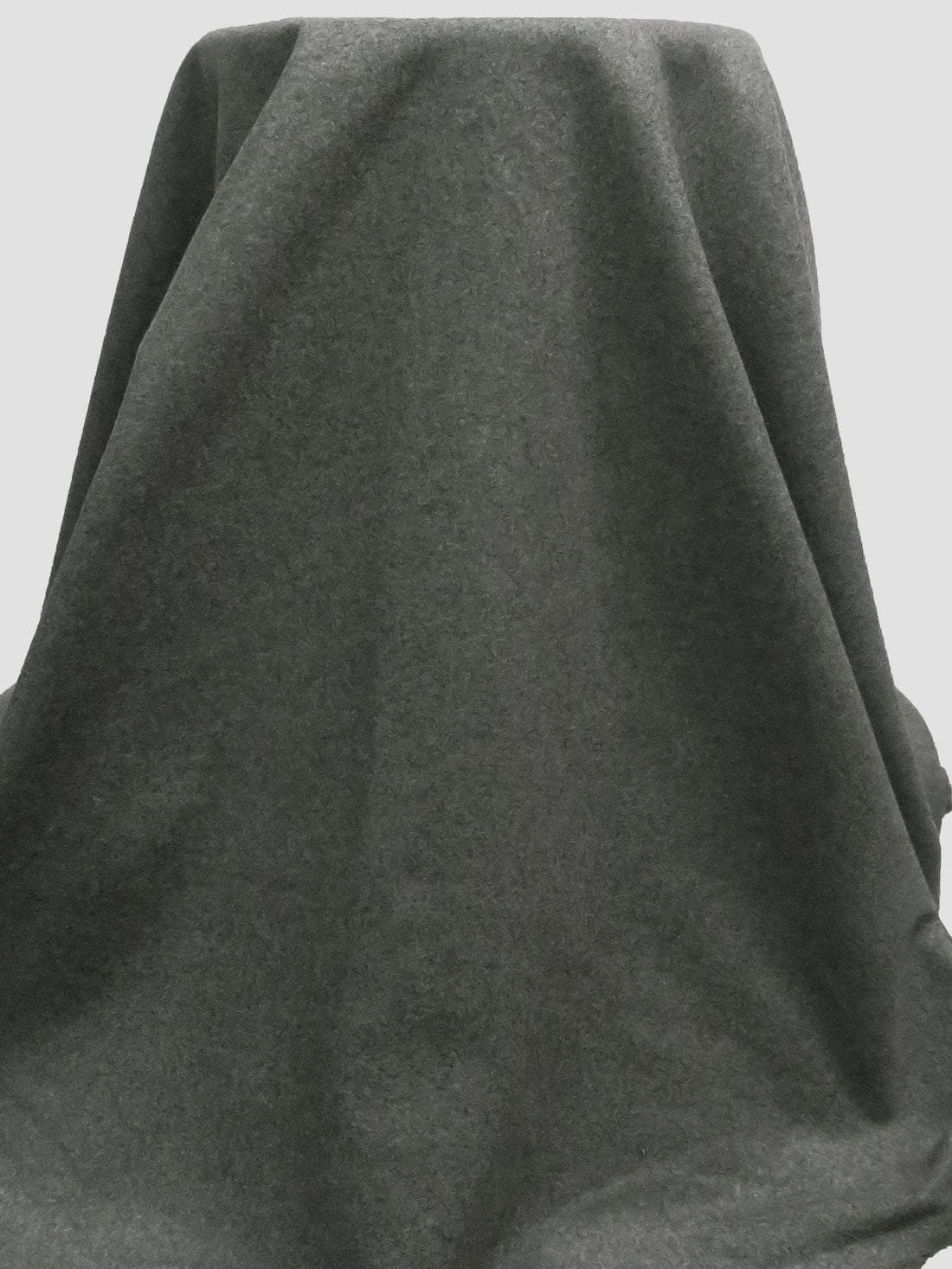 Dim Gray 100% Wool Melton Coating - NY Designer - 56W