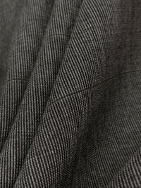 Gray/Black/Dark Rifle Green 100% Worsted Wool Sharkskin Windowpane Plaid Suiting 58W